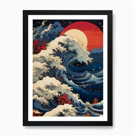 Great Wave Off Kanagawa Art Print by Labn El3sfor - Fy