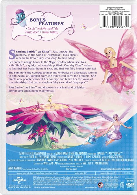 Barbie Fairytopia 2016 DVD with New Artwork - Barbie Movies Photo ...