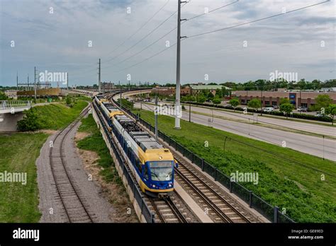 Minneapolis Light Rail Stock Photo - Alamy