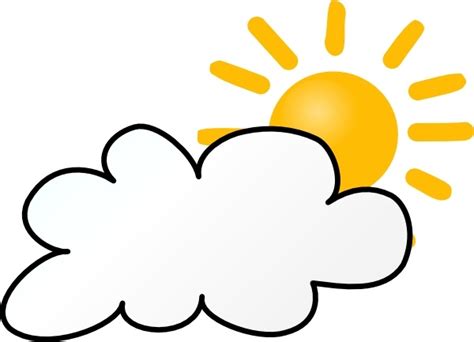 Cloudy Weather clip art Free vector in Open office drawing svg ( .svg ...