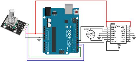 DC Motor control with rotary encoder and Arduino