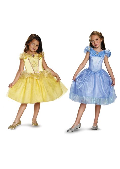 Belle and Cinderella Girls Costumes - Disney Costumes