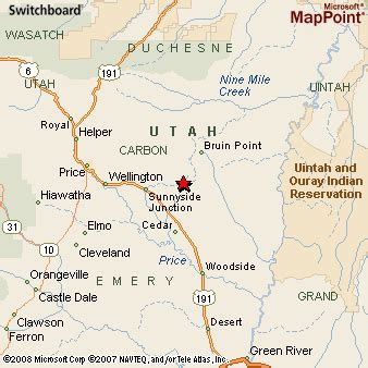 East Carbon, Utah Area Map & More