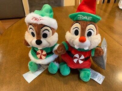 Disney Chip 'n Dale Peppermint Holiday Christmas 2020 Small Plush Set ...