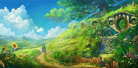 21++ Fantasy Anime Scenery, Green Anime Scenery HD wallpaper | Pxfuel