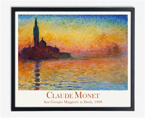 Monet Dusk in Venice Modern Oil Painting San Giorgio Maggiore At Dusk by Claude Monet ...