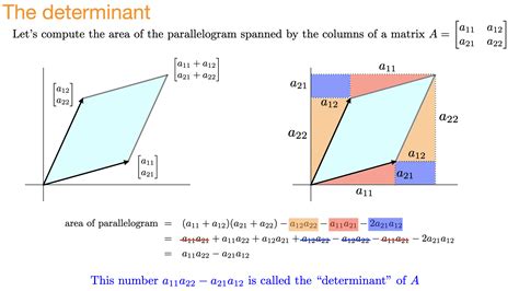 linear algebra - Why determinant of a 2 by 2 matrix is the area of a ...