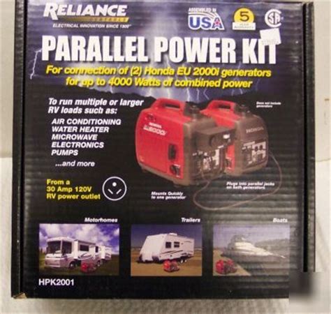 Parallel power kit for honda EU2000I generator wrv plug