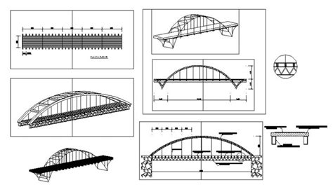 four different types of bridges are shown in black and white, including ...