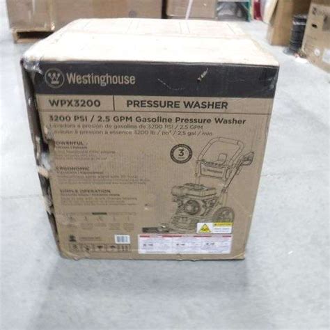 Westinghouse WPX3200 Gas Pressure Washer, 3200 PSI and 2.5 Max GPM ...