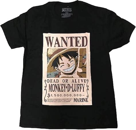 Amazon.com: One Piece Luffy Bounty T-Shirt - Officially Licensed: Clothing