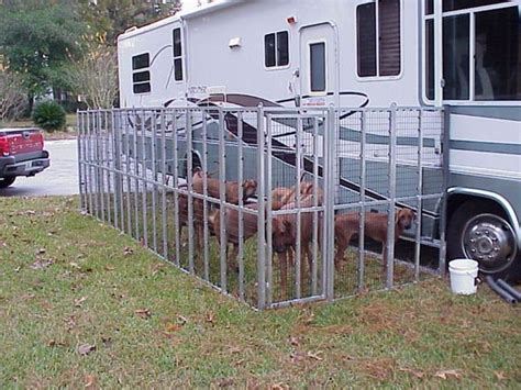 metal fencing rv dog run - Google Search | Rv dog, Rv dog fence, Rv camping