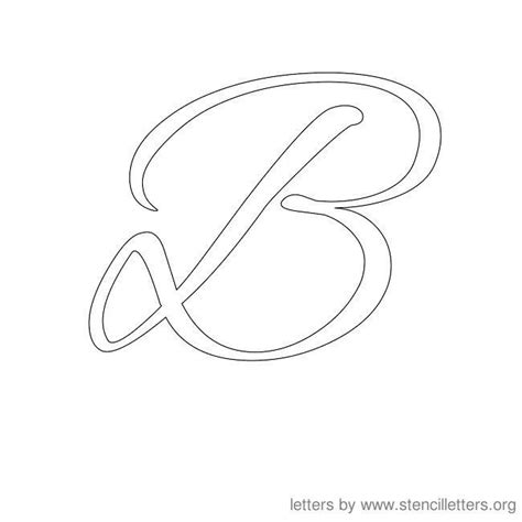 Stencil Letters Cursive | Stencil Letters Org | Letter stencils, Letter ...