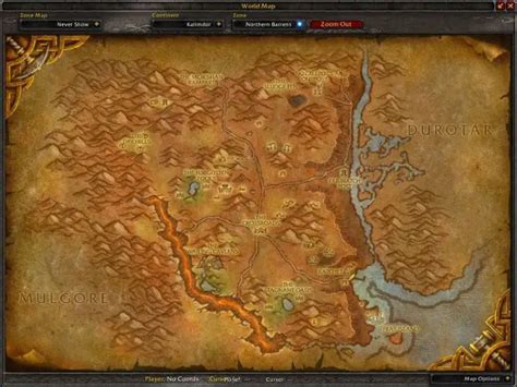 Northern Barrens Zone - Dungeon Guide