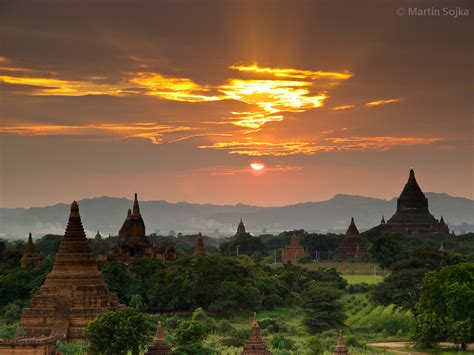 Sunset over Bagan ~ Myanmar (Burma) | Spectacular Bagan was … | Flickr