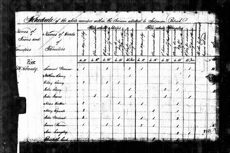 1800 Census of the United States - Federal Population Schedules Facts