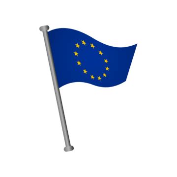 Flag Of European Union Isolated On Transparent Background, Flag Of ...