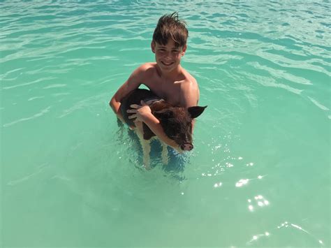 Swimming with the Pigs Excursion at CocoCay: Yay or Nay? - Miles For Family