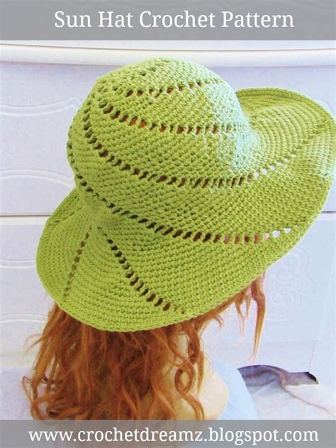 Sunsational Sun Hat, Crochet Pattern - Crochet Dreamz