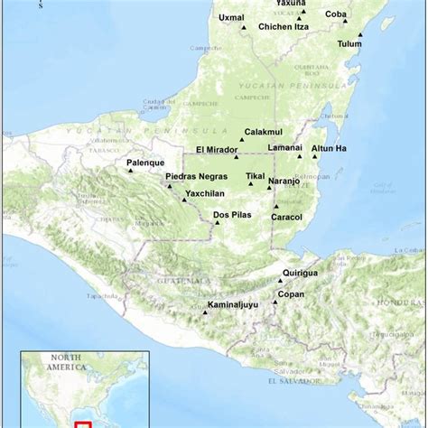 Slop map of greater Xunantunich, with the two site cores labeled (Map... | Download Scientific ...