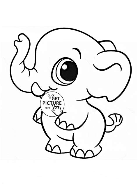 Cute Baby Animal Coloring Pages Dragoart | BubaKids.com