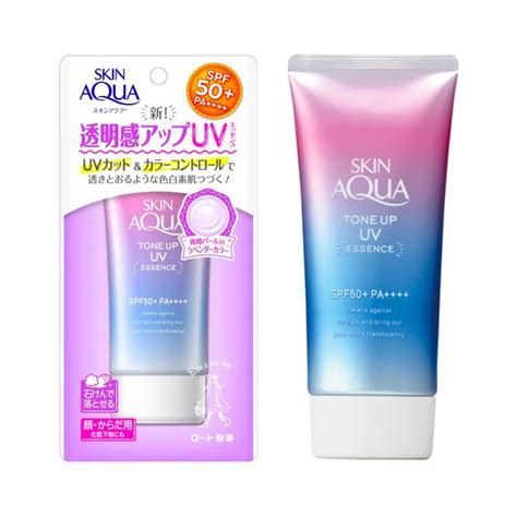 ROHTO Skin Aqua New Sunscreen Tone Up UV Essence SPF50 - Made in Japan ...