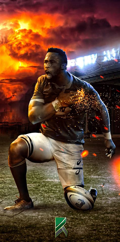 Download Siya Kolisi Springbok Rugby Wallpaper | Wallpapers.com