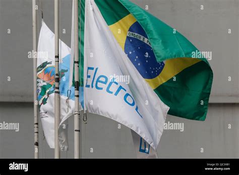 Eletrobras company logo. Brazilian electric utilities company building ...