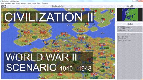 Civilization II: World War II Scenario 1940-1943 - YouTube