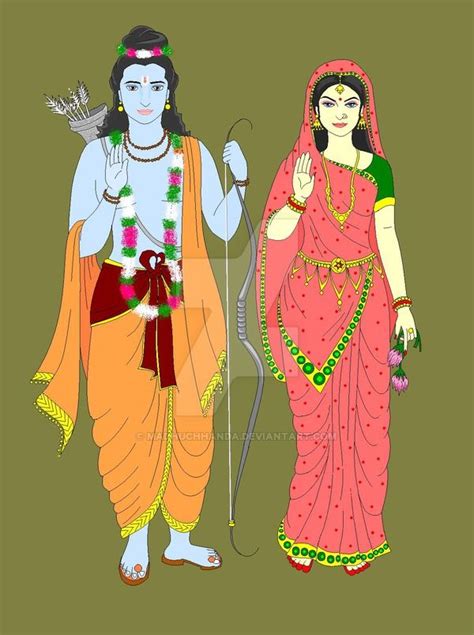 Easy Drawing Of Rama And Sita