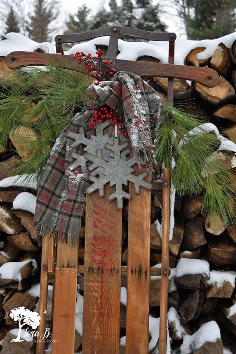 10 Ways To Decorate a Vintage Sled - Lora B. Create & Ponder