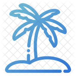 Island Icon - Download in Gradient Style