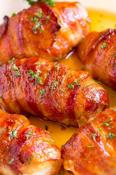 Easy Bacon Wrapped Chicken Recipe | Chicken wraps, Resep ayam, Resep ...