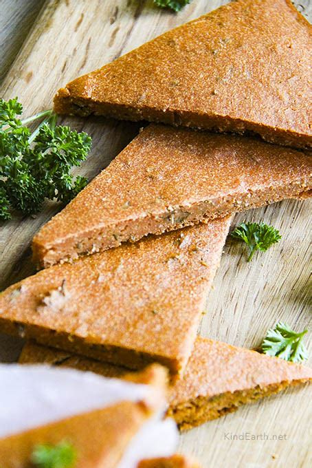 Easy Baked Chickpea Flour Flatbread - gluten-free vegan - Kind Earth