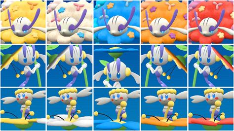 FULL FLABEBE EVOLUTION TEAM! Shiny Florges Forms Moveset ALL Colours ...