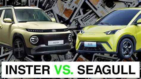 Hyundai Inster vs. BYD Seagull: Range, Power, Features Compared