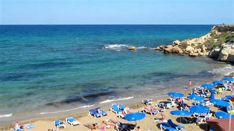 Cyprus Beach Between Protaras and Paralimni - YouTube