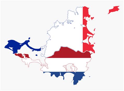 Flag Map Of Saint Martin & Sint Maarten (dutch) - Sint Maarten Map Png ...