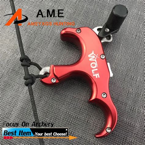 4 Color Automatic Trigger Release for Compound Bow Stainless Steel 1pc 3 Fingers Archery Outdoor ...