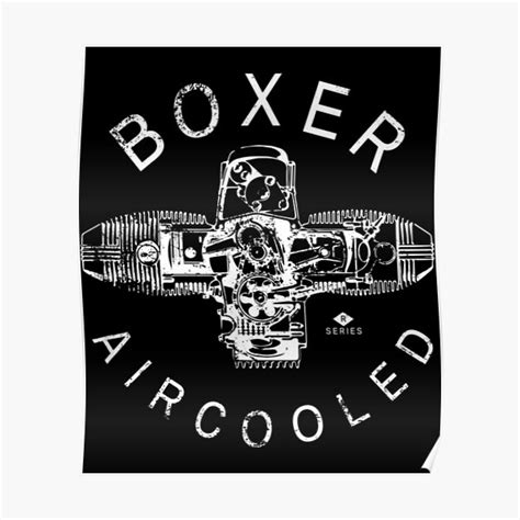 "Boxer Engine Series" Poster for Sale by WalterBarnett | Redbubble