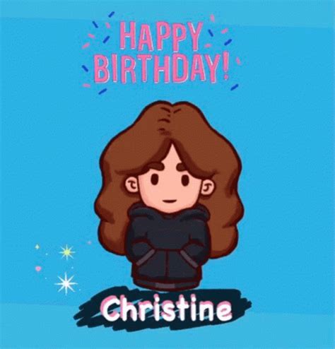 Christine Happy GIF - Christine Happy Happybirthday - Discover & Share GIFs