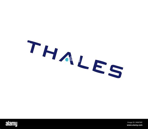 Thales Group, rotated logo, white background B Stock Photo - Alamy