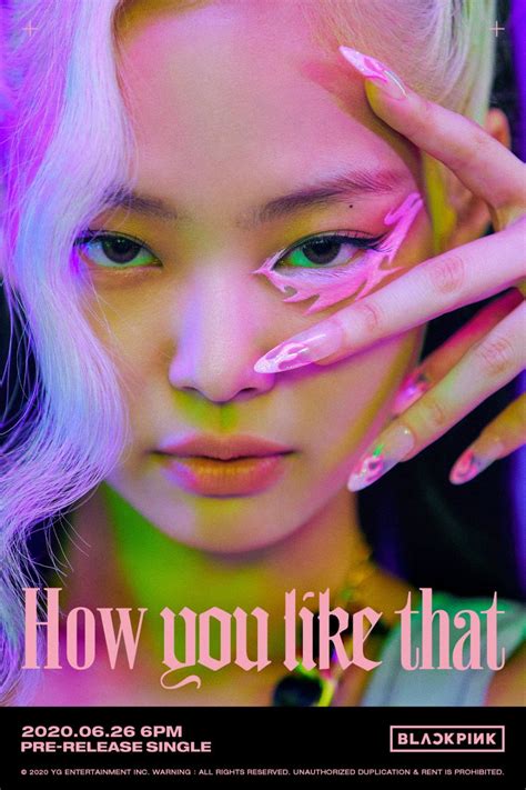 BLACKPINK drop 3rd set of neon title posters for 'How You Like That' - Black Pink Photo ...