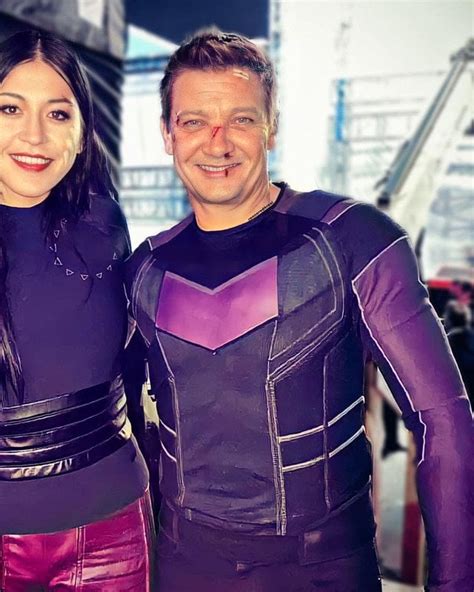 HAWKEYE: First proper look at Clint and Echo in costume : marvelstudios