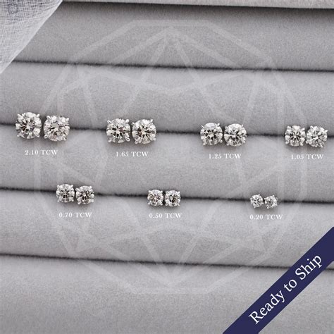 Details 69+ diamond earring sizes best - 3tdesign.edu.vn