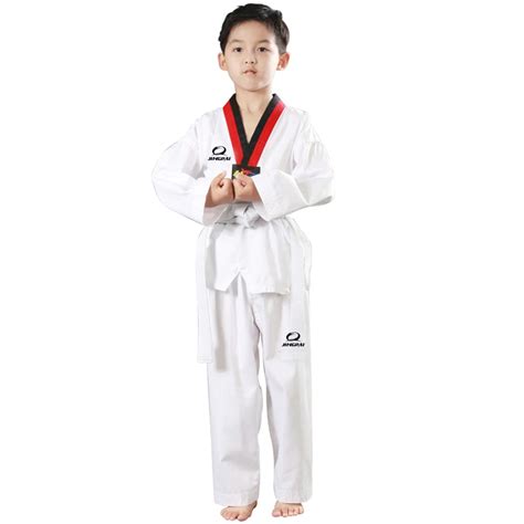 2016 New Adult Male Female child kids White Breathable cotton Taekwondo uniform WTF Approved ...