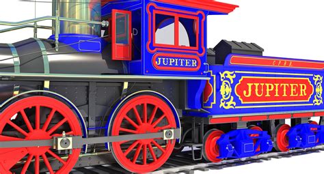 Jupiter Steam Locomotive Train 3D Models – 3D Horse