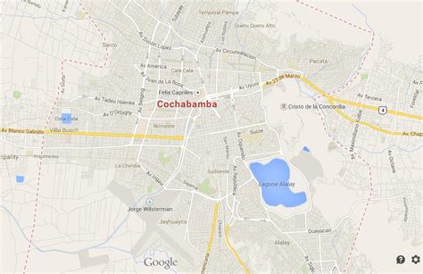 Map of Cochabamba