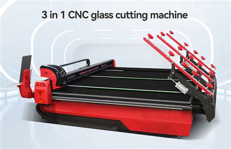 3 in 1 CNC glass cutting machine-Truetec Glass Machinery