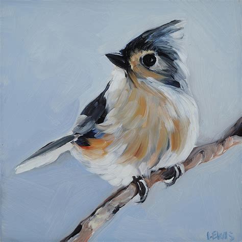 Tufted Titmouse Painting by Anne Lewis - Fine Art America